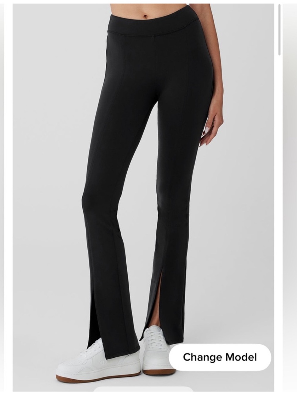 Alo Airbrush High Waist Flutter Legging in Black